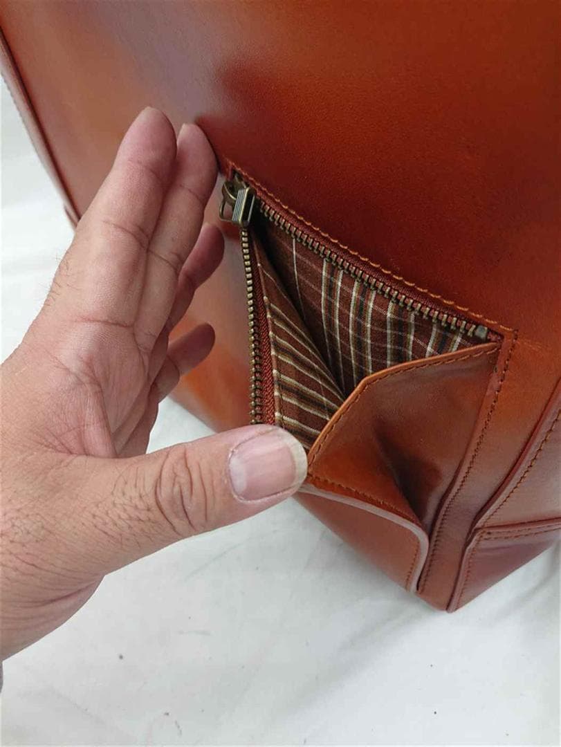 ■マザーハウス MOTHERHOUSE レザーリュック ブラウン系 メンズ