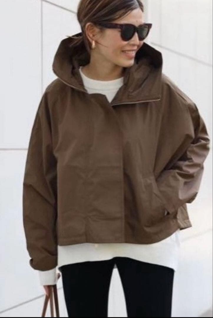 ドゥーズイエムクラス【LIBERADD/リベラド】 フーディーブルゾン キャメル