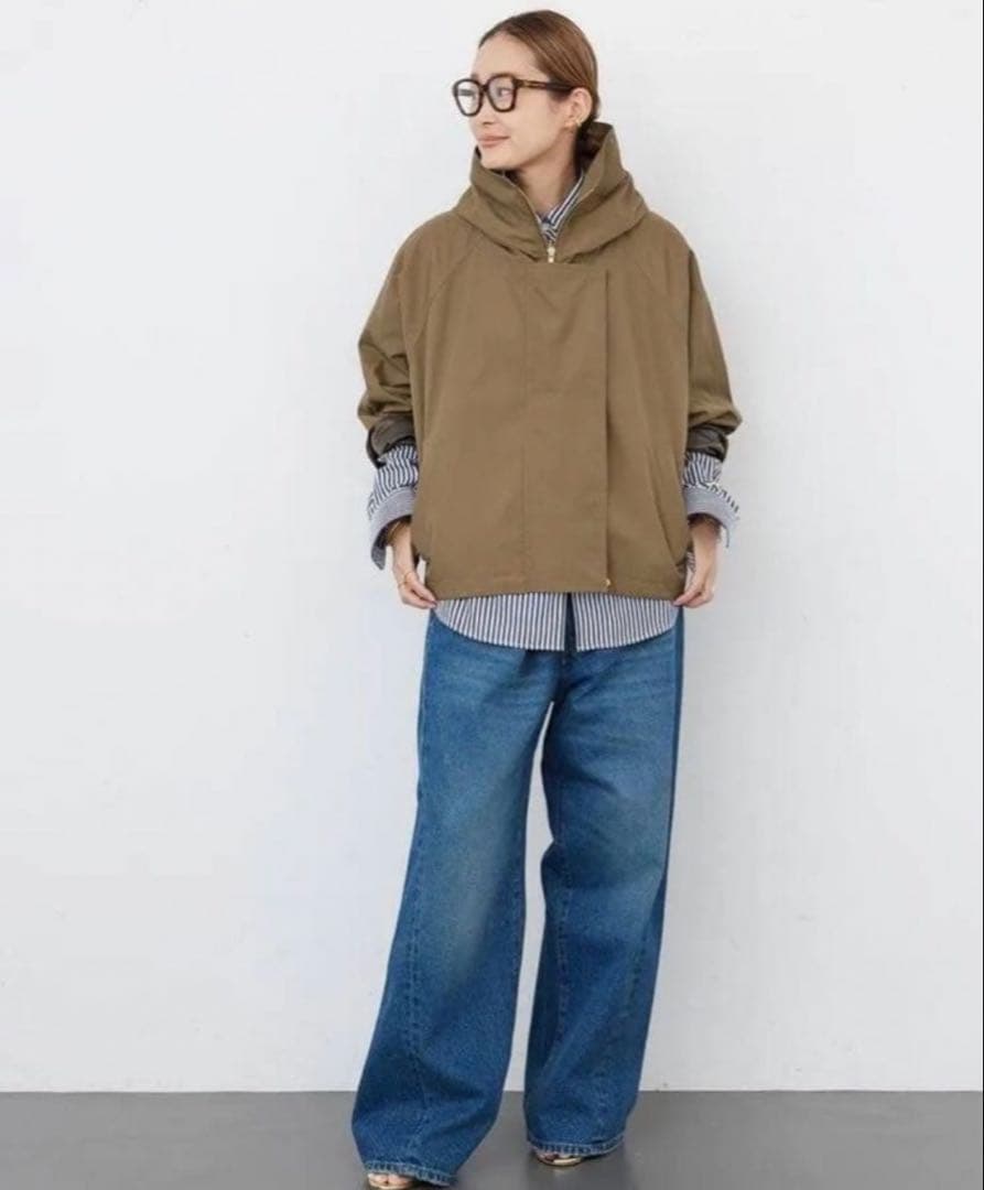 ドゥーズイエムクラス【LIBERADD/リベラド】 フーディーブルゾン キャメル