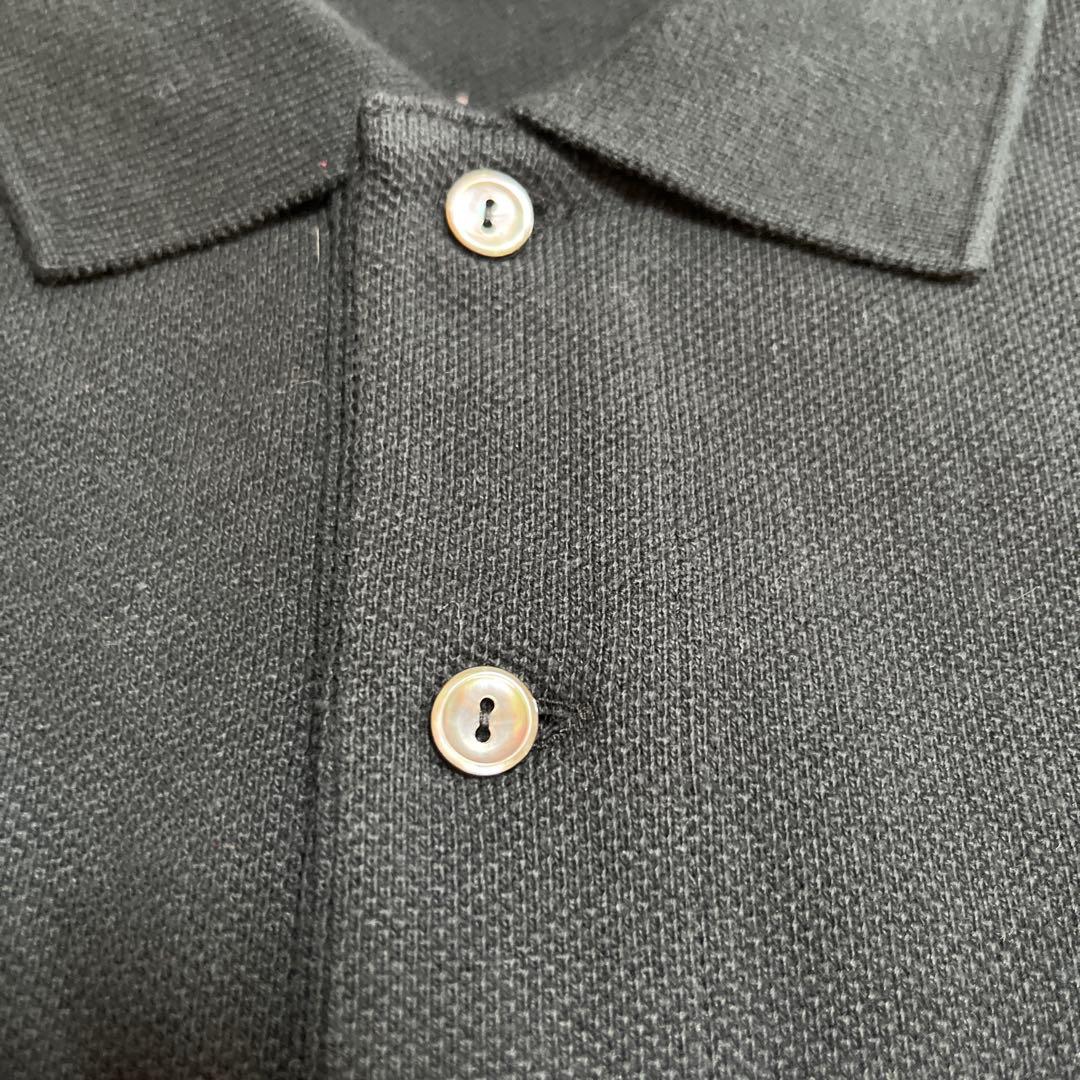 【新品未使用タグ付】ラコステ　長袖ポロシャツ　ブラック　S