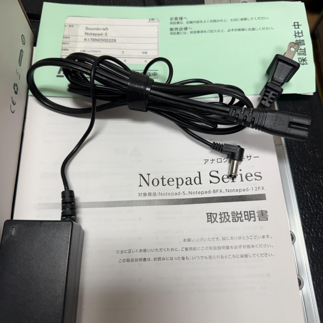 【美品／ケース付】Soundcraft Notepad-5 USBミキサー