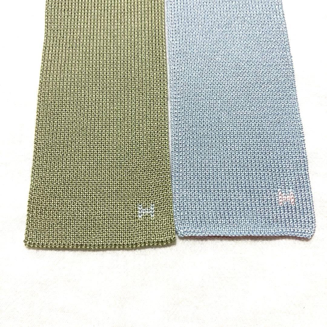 究極美品　エルメス　ネクタイ　4way リバーシブル　キャトルタン　箱付　袋付