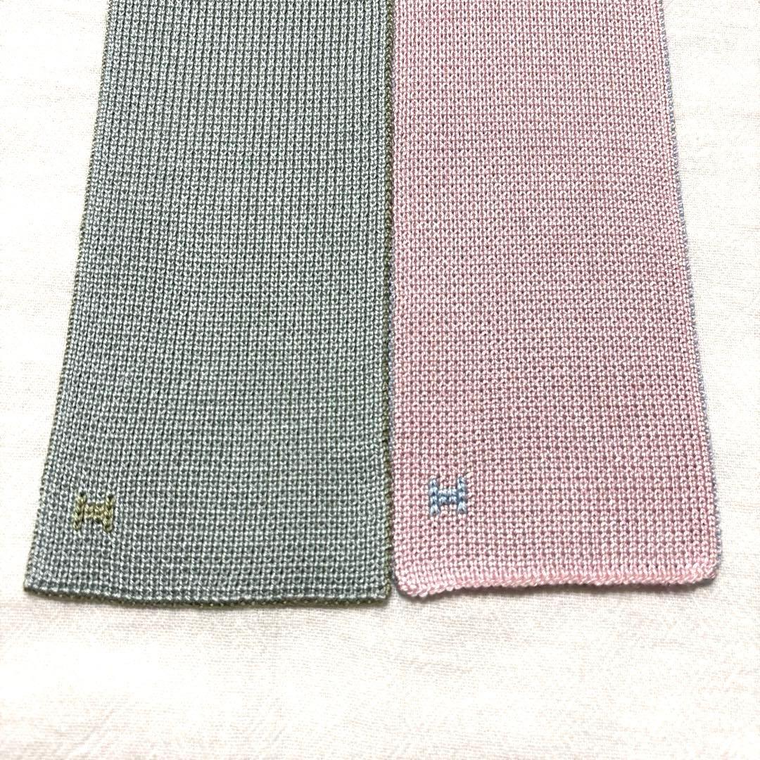 究極美品　エルメス　ネクタイ　4way リバーシブル　キャトルタン　箱付　袋付