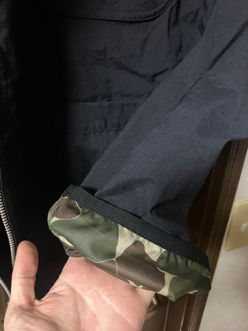 新品22ss garcons homme ナイロンオックス　ジップアップ