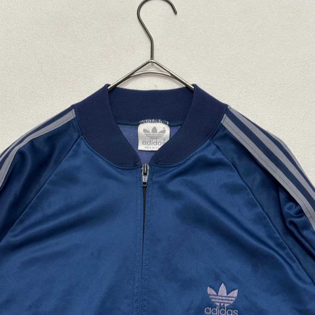 adidas ATP 80s 銀タグ USA製 トラックジャケット ジャージ 青