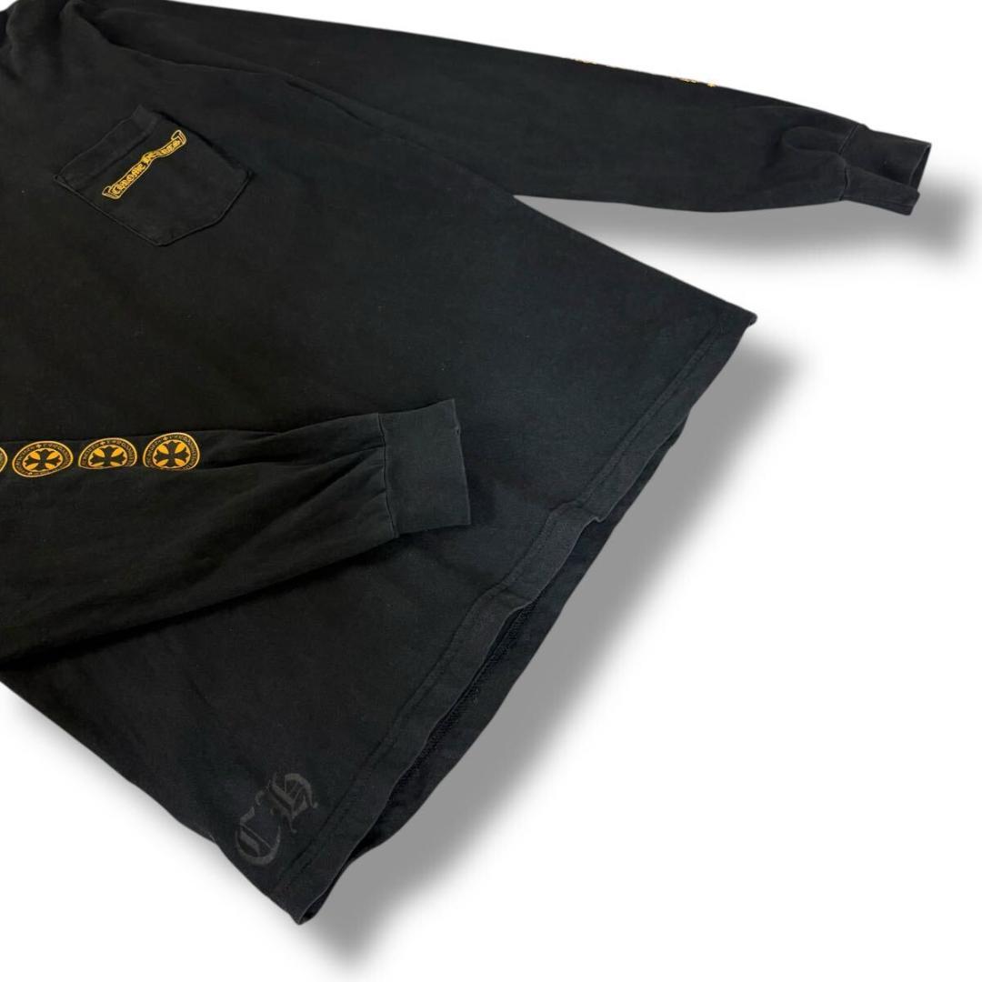 【希少品】クロムハーツ プラス サークルロゴ 長袖 Lサイズ アメリカ製