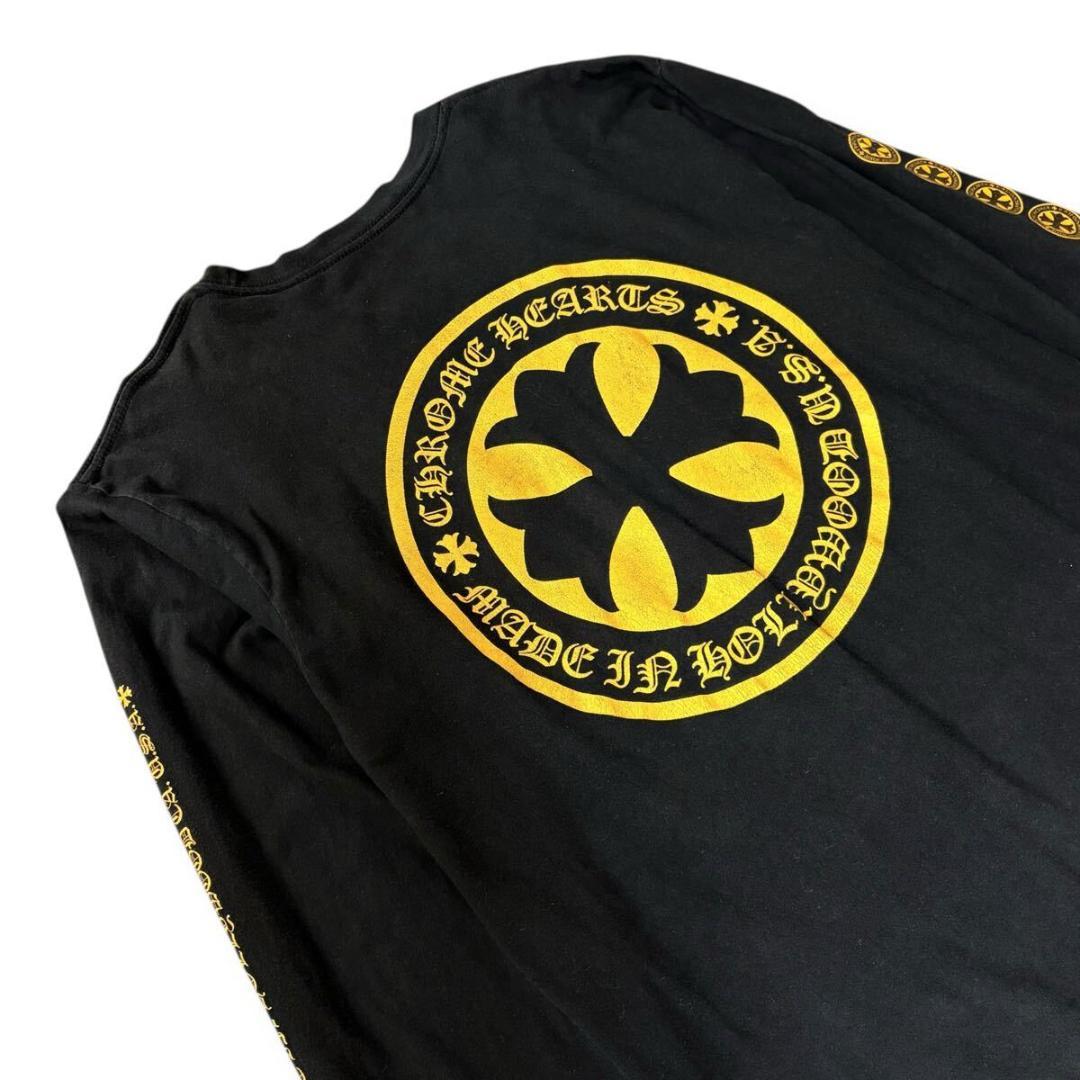 【希少品】クロムハーツ プラス サークルロゴ 長袖 Lサイズ アメリカ製