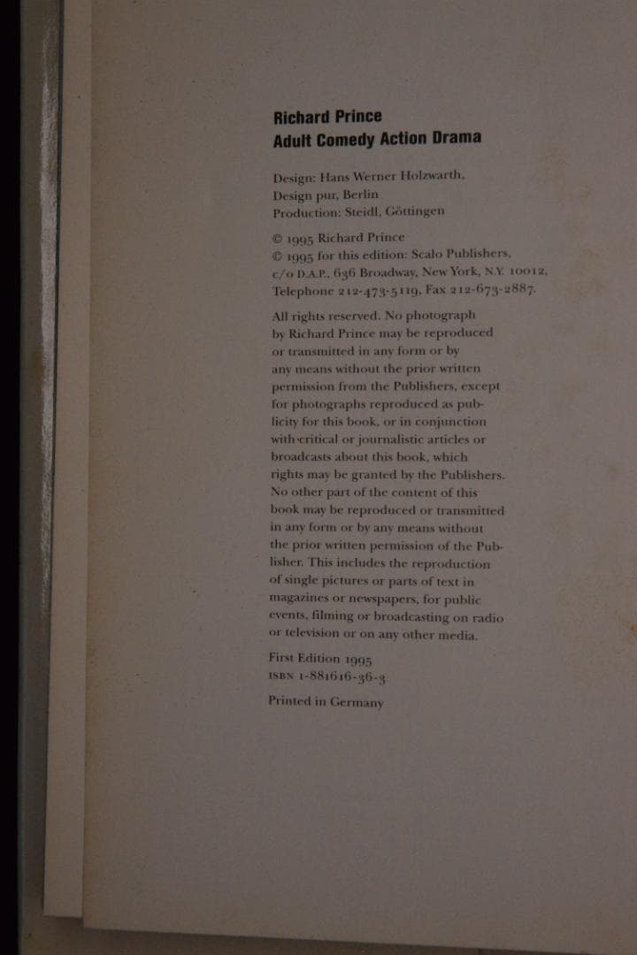 【Richard Prince】★★大幅に値下げしました