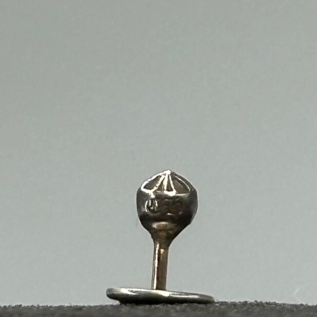 CHROME HEARTS ミニクロスボール スタッズ ピアス シルバー