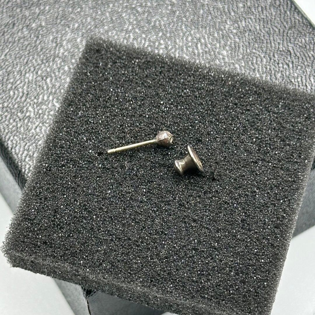 CHROME HEARTS ミニクロスボール スタッズ ピアス シルバー