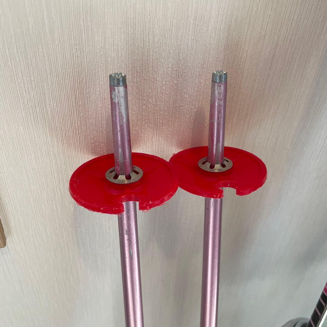 ジュニアスキー4点セット　スキー板　ビンディング　ストック　ブーツ