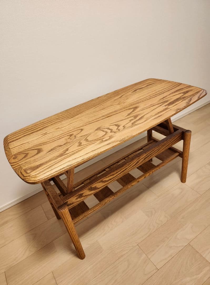 【美品】モモナチュラルFD LOW TABLE S ME ローテーブル昇降式