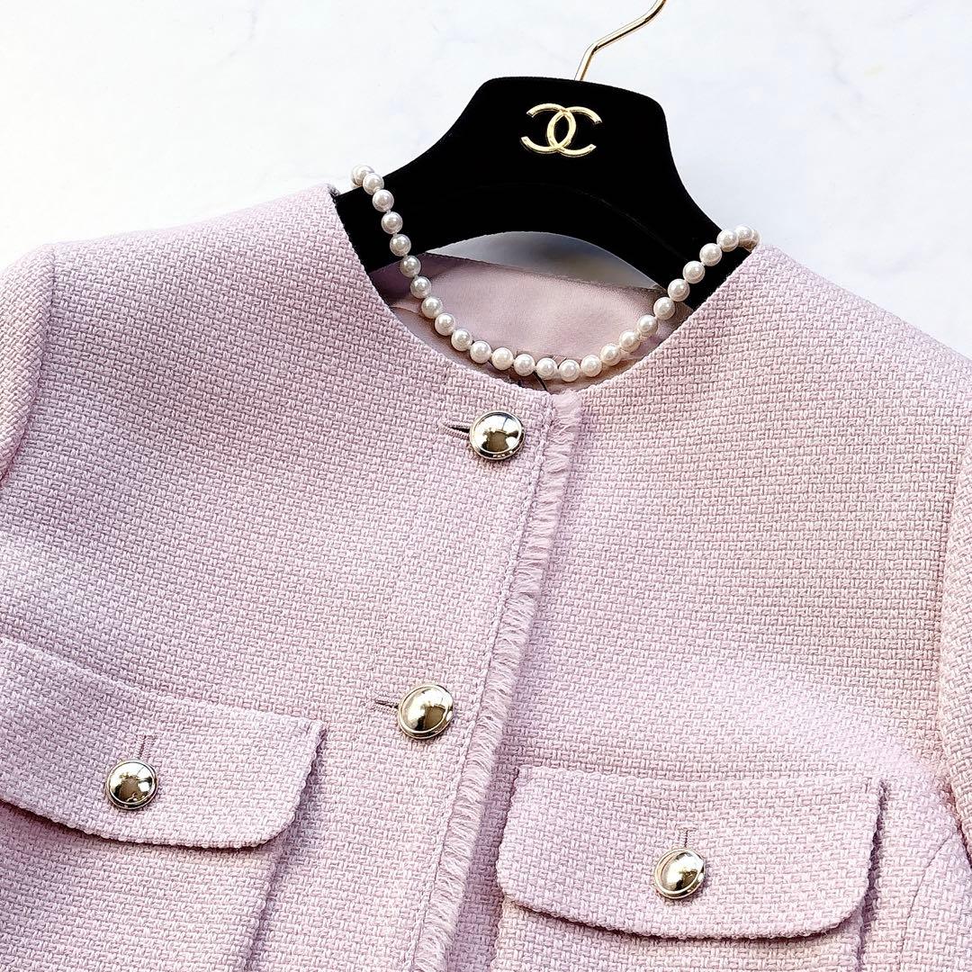 【ANAYI】新品未使用　定価6.1万　ウールプリペラノーカラージャケット　38