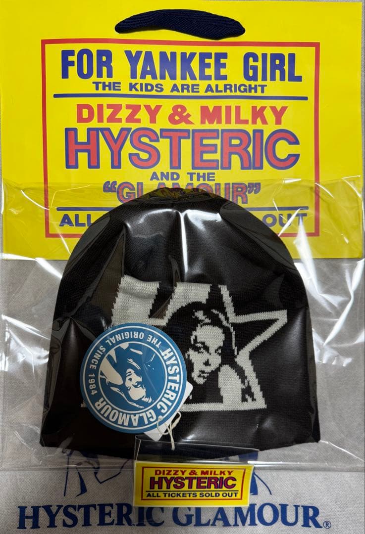 新品 大人気！ヒステリックグラマー ビーニー【STAR WOMAN】黒