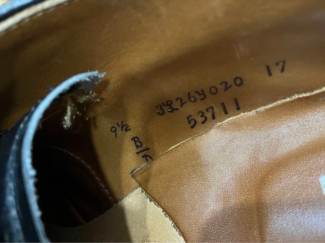 Alden ミリタリーラスト 53711 9D ブラック