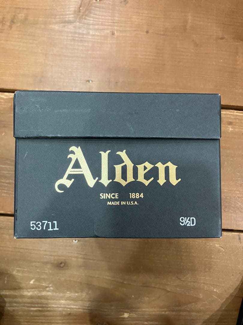 Alden ミリタリーラスト 53711 9D ブラック