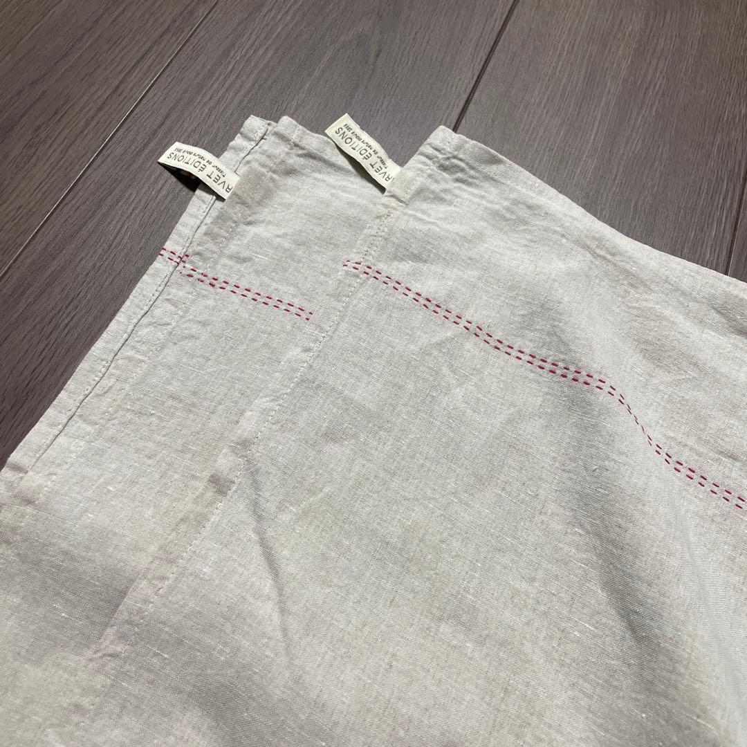 charvet editions フランス製ナチュラルリネン　テーブルクロス　大