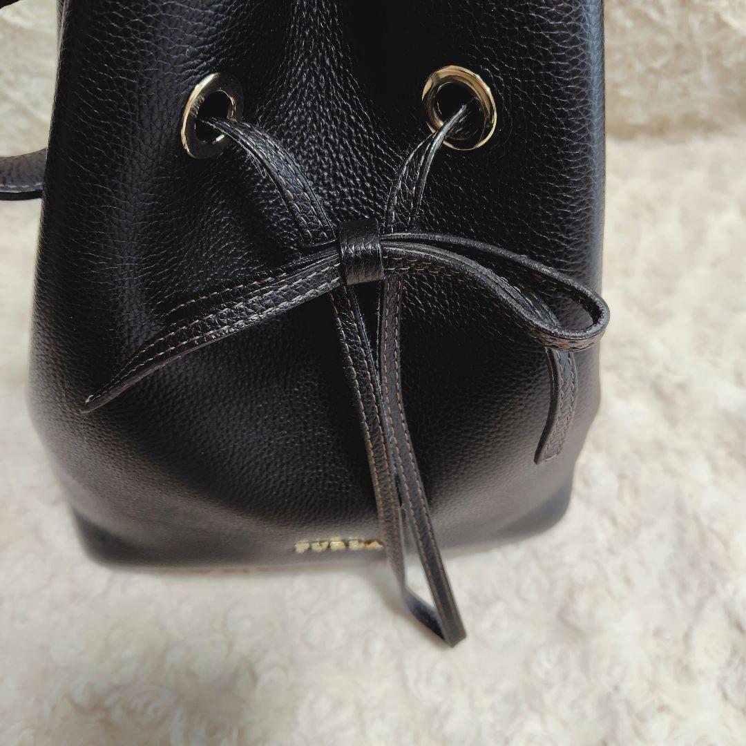 フルラ　コスタンザ　バッグ　ショルダー　ハンド　2way　巾着　黒　ブラック