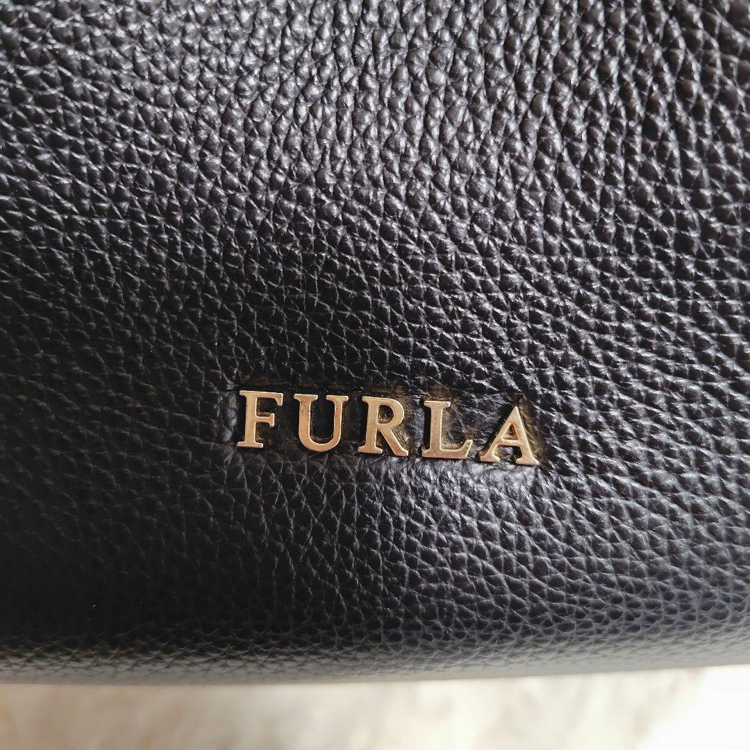 フルラ　コスタンザ　バッグ　ショルダー　ハンド　2way　巾着　黒　ブラック