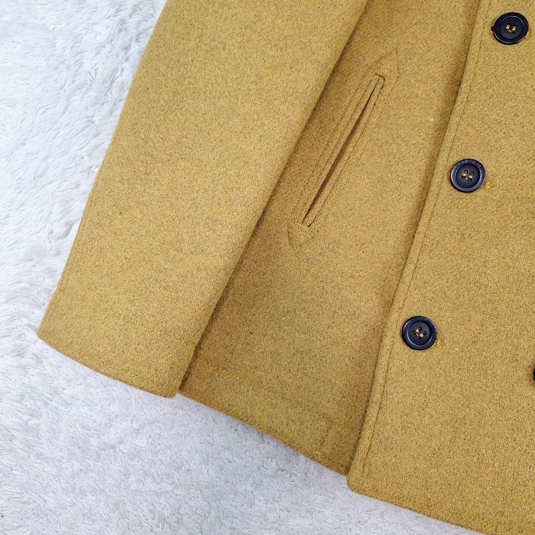 未使用級✨イタリア製　ロストインアルビオン　ピーコート　マスタード　XL