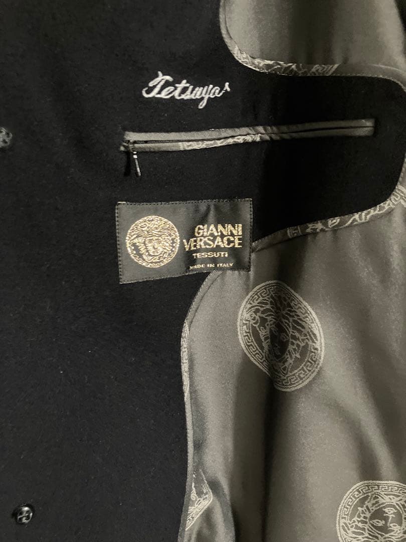 GIANNI VERSACE 黒ロングコート