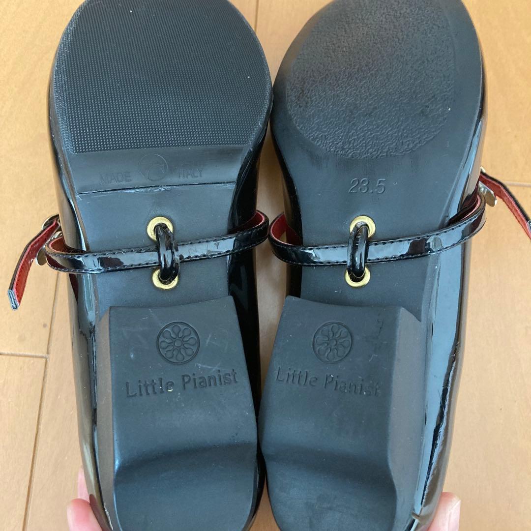 Little Pianist ブラック23.5㎝ 本番用ピアノシューズ