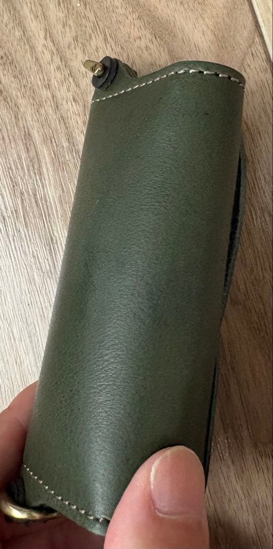 ［BEERBELLY] キーケース ビアベリー ダブルフラップ 本革 レザー