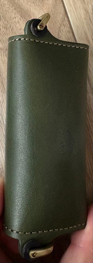 ［BEERBELLY] キーケース ビアベリー ダブルフラップ 本革 レザー