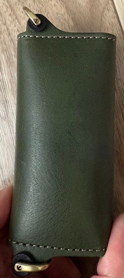 ［BEERBELLY] キーケース ビアベリー ダブルフラップ 本革 レザー