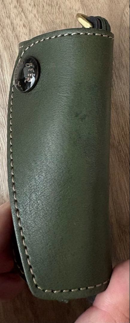 ［BEERBELLY] キーケース ビアベリー ダブルフラップ 本革 レザー