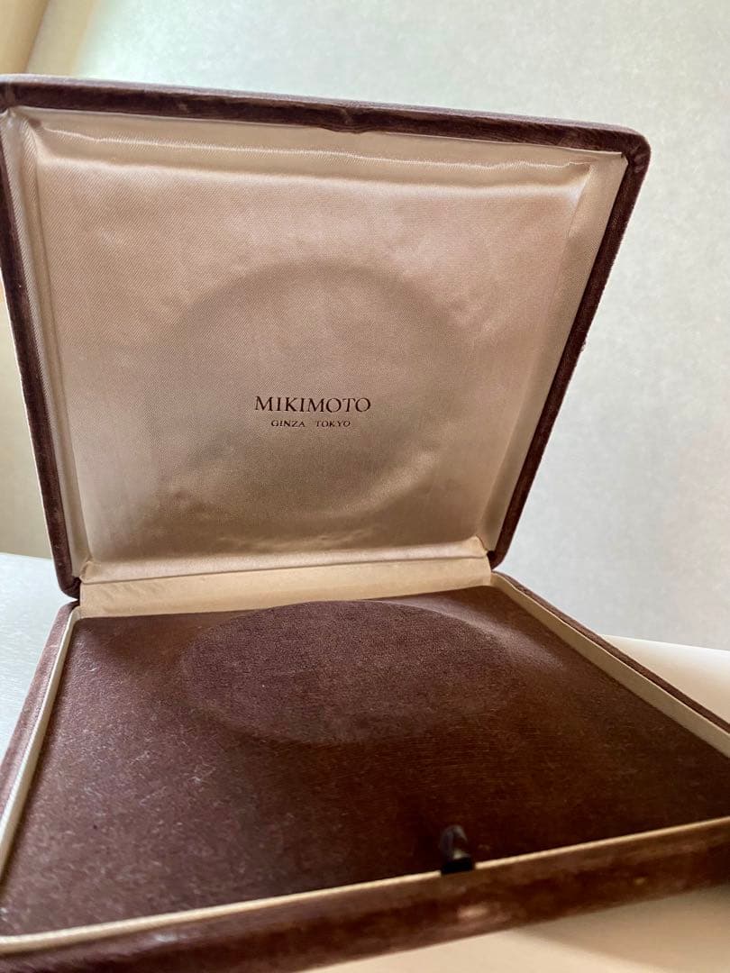 MIKIMOTO パールネックレス　ジュエリーボックス ブラウン