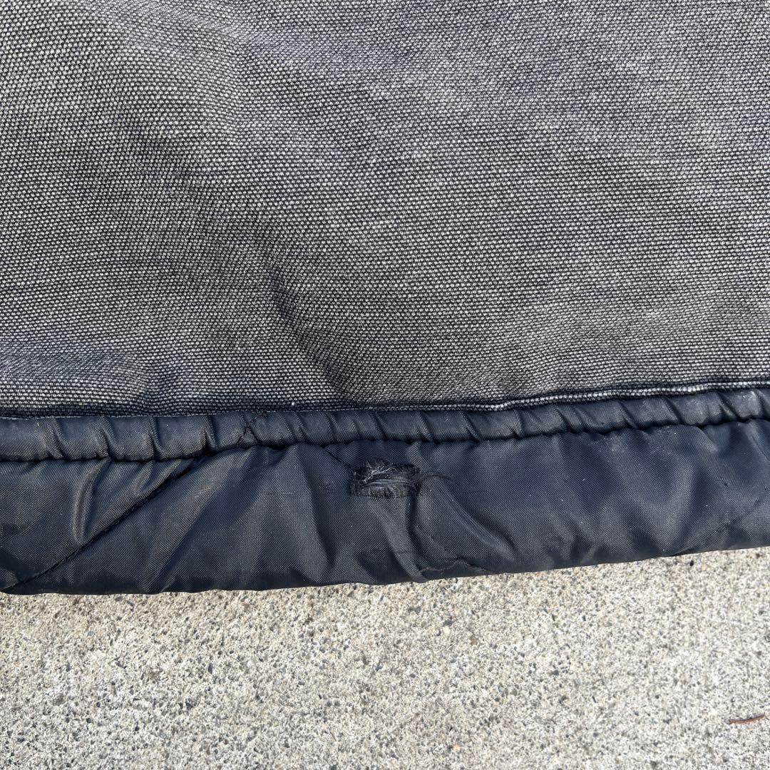 Carhartt ブラック ダウンベストUSA製　極上フェードXL