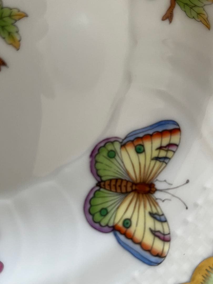 ヘレンド ヴィクトリアブーケ プレート 19センチ(2枚セット)