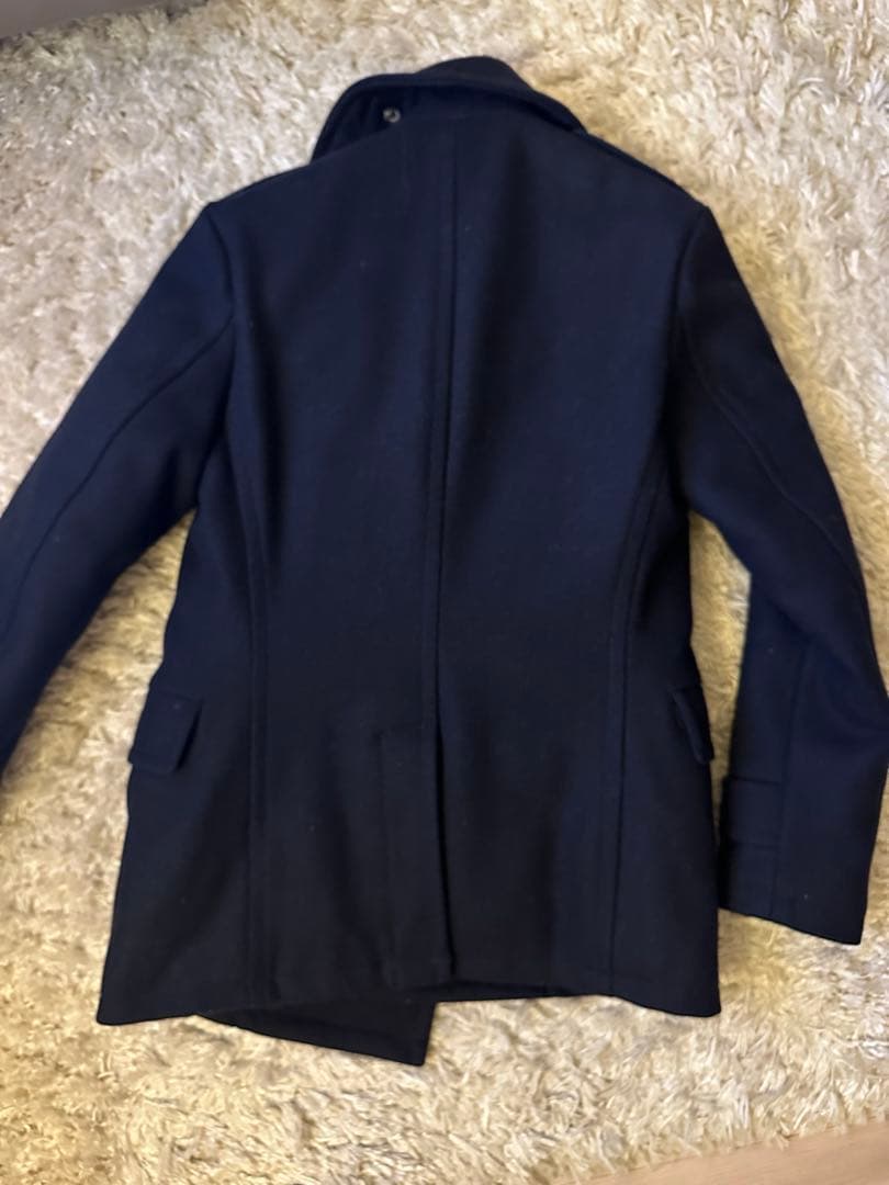 ラルフローレン　rrl xs ピーコート　ネイビー　ウール　ダウン　モンクレール