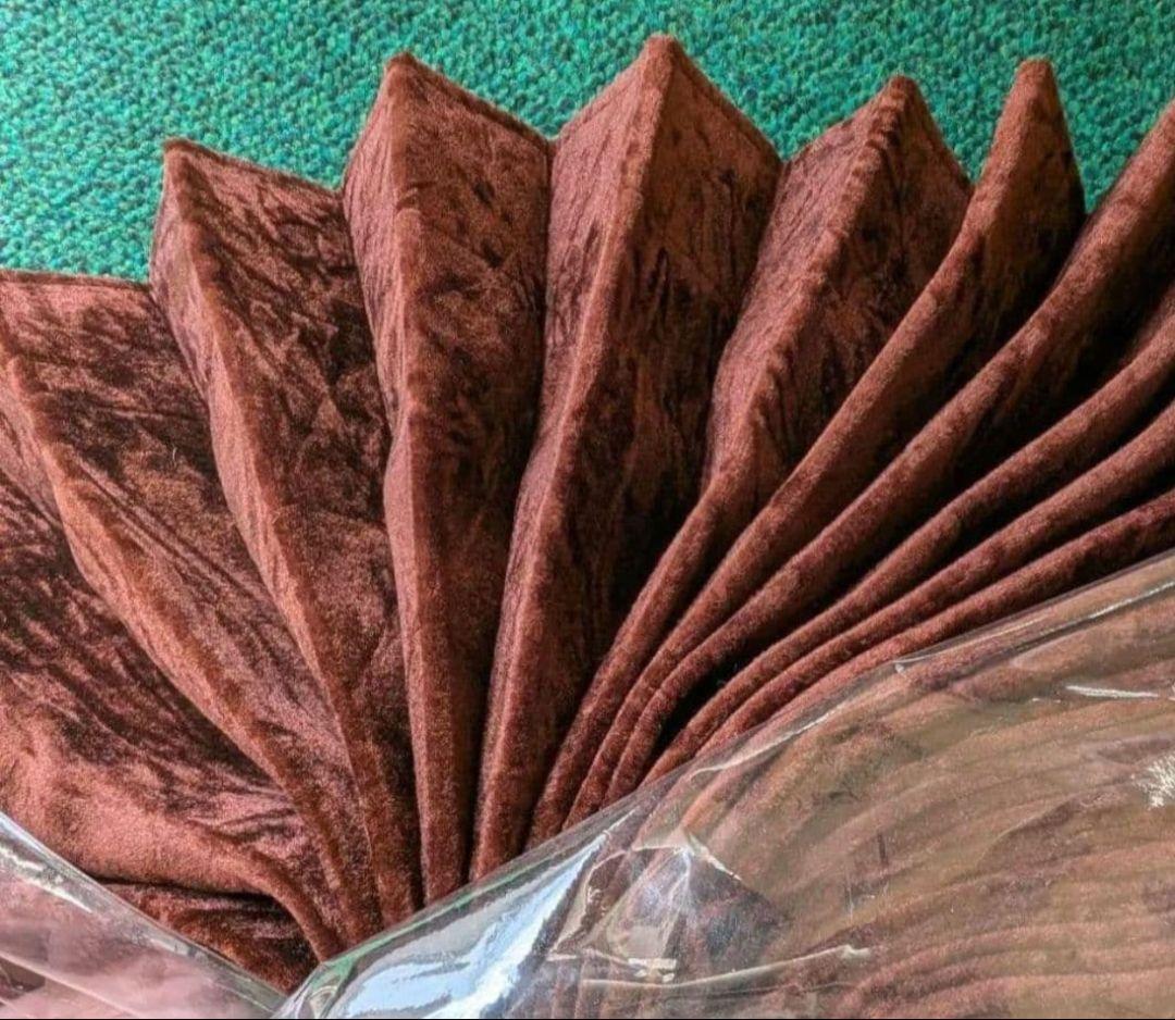 雅 チンチラZERO アコーディオン仮眠カーテン（ブラウン） 裏地付　トラック用