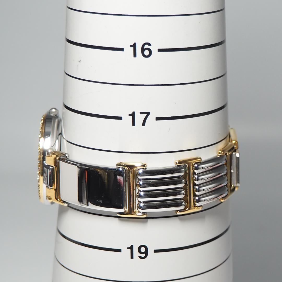 美品 バレンシアガ BALENCIAGA ストーンベゼル デイト 腕時計 944