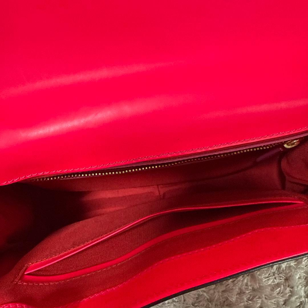 ひ*り様 ピンク スタッズリボン ショルダーバッグ　ルブタン