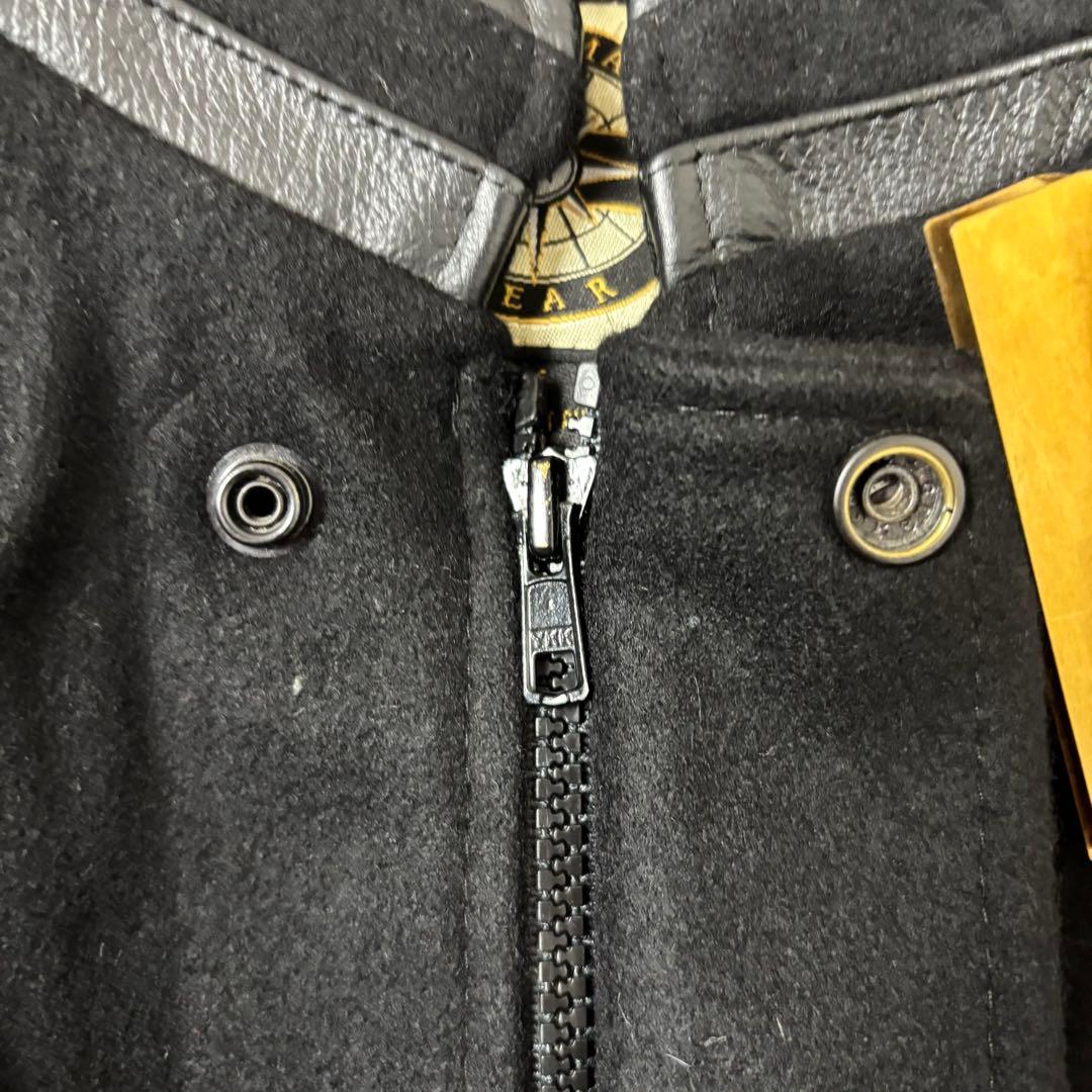 【Sustainable fashion】カナダ製レザースタジャン 黒XL