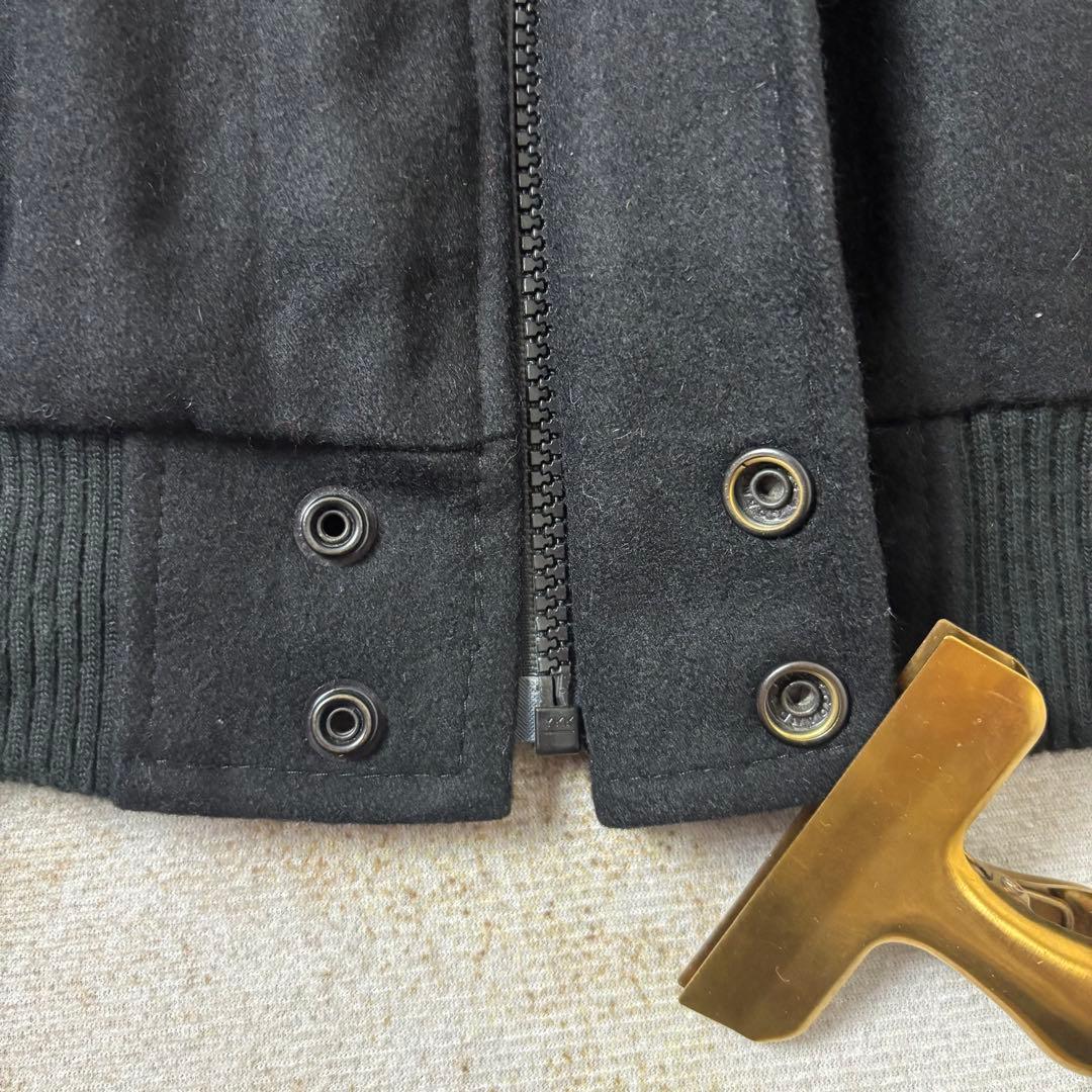 【Sustainable fashion】カナダ製レザースタジャン 黒XL