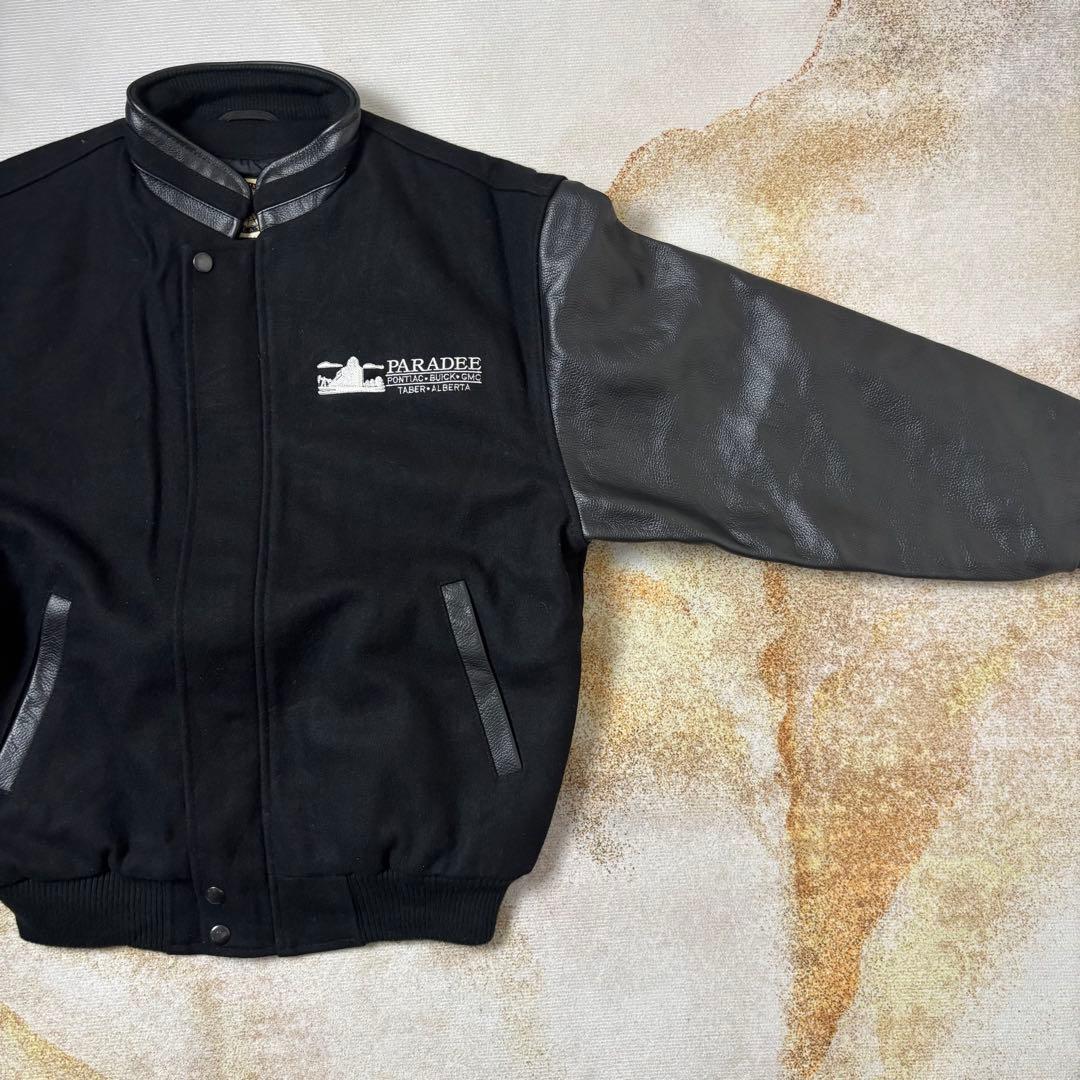 【Sustainable fashion】カナダ製レザースタジャン 黒XL