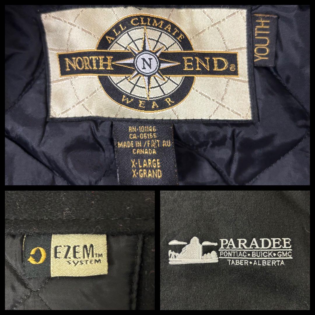 【Sustainable fashion】カナダ製レザースタジャン 黒XL