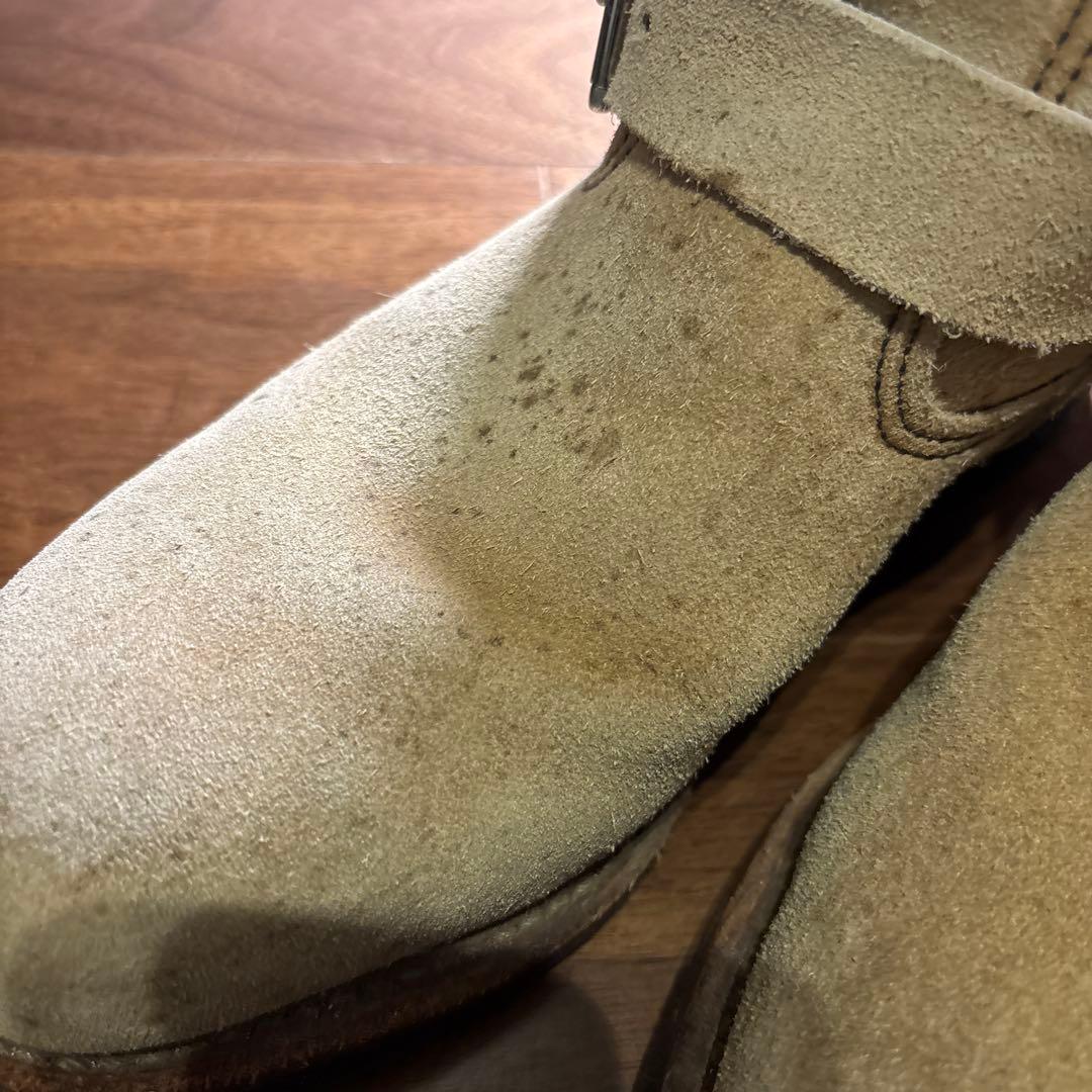 レッドウィング　ヌバック　ベージュ　エンジニアブーツ