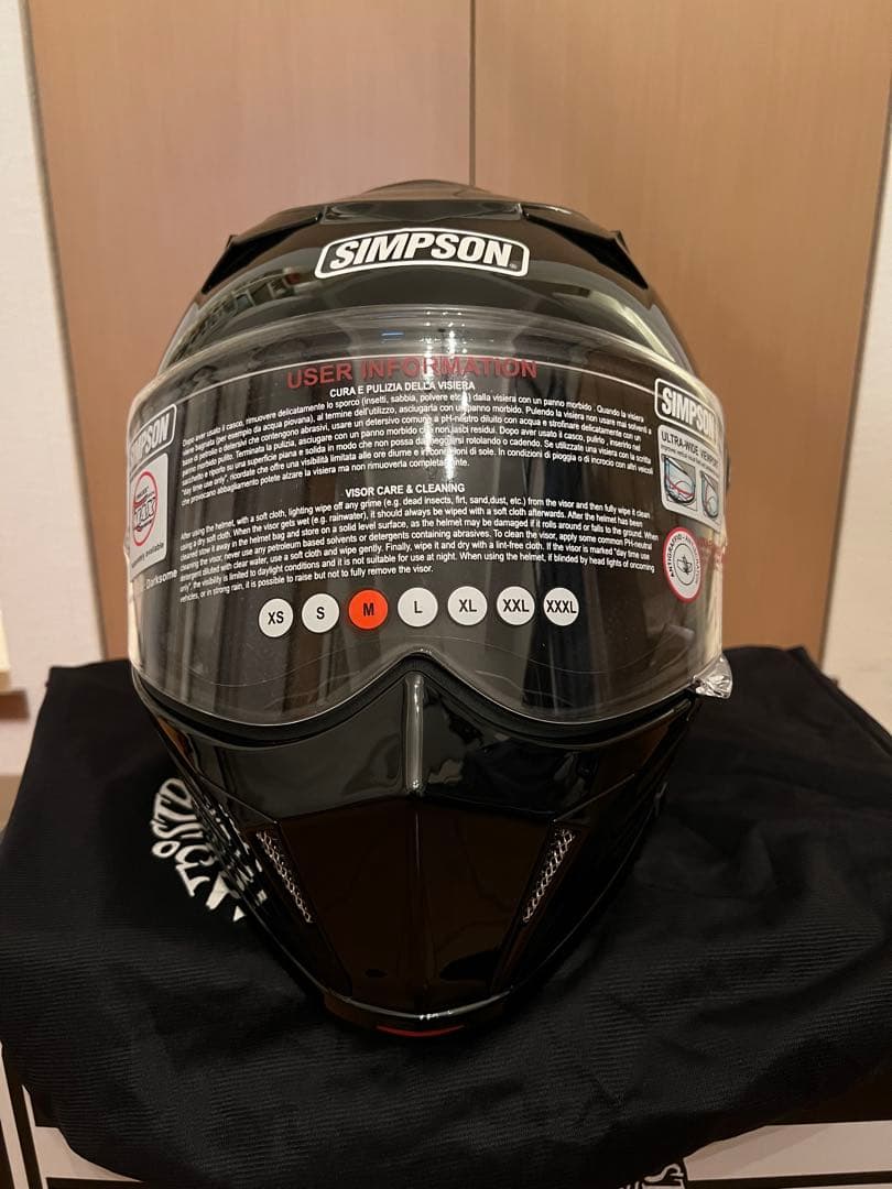 【ジャンク扱い】 SIMSON DARKSOME ヘルメット ブラックMサイズ