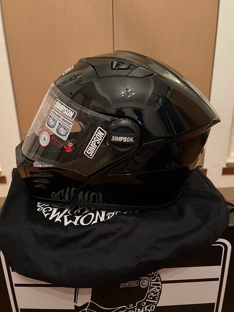 【ジャンク扱い】 SIMSON DARKSOME ヘルメット ブラックMサイズ