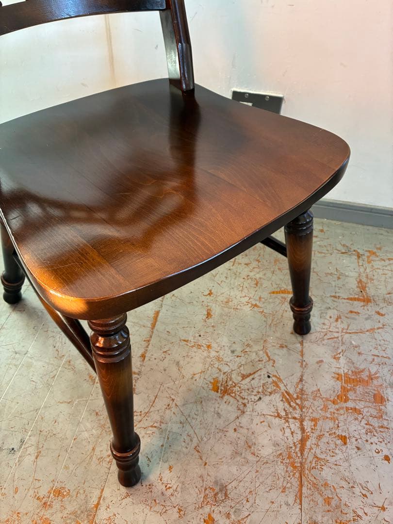 飛騨産業 HIDA キツツキ スピンドル　ダイニングチェア オーク無垢材