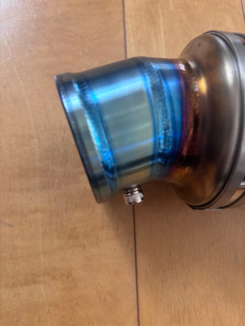 汎用　LCIPARTS　ラウンドフルチタンマフラー　差込径50.8mm