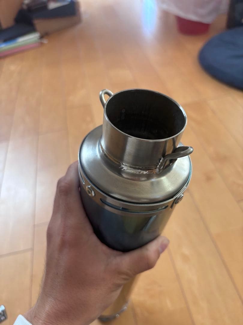 汎用　LCIPARTS　ラウンドフルチタンマフラー　差込径50.8mm