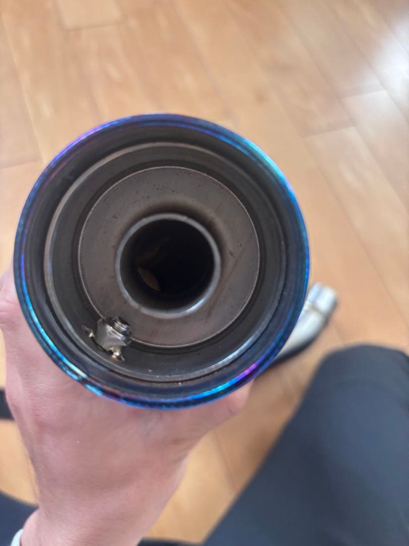 汎用　LCIPARTS　ラウンドフルチタンマフラー　差込径50.8mm