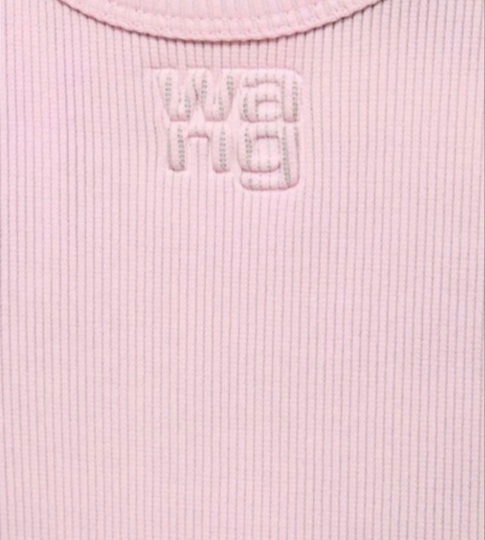 alexanderwang クロップドTシャツ　ピンク　xxs