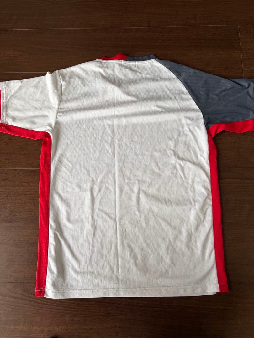 YONEX バドミントン ウェア ホワイト/グレー/レッド